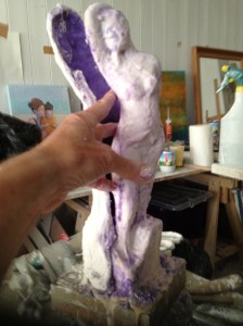 Cutting off the plaster